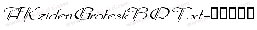 AKzidenGroteskBQ Ext字体转换